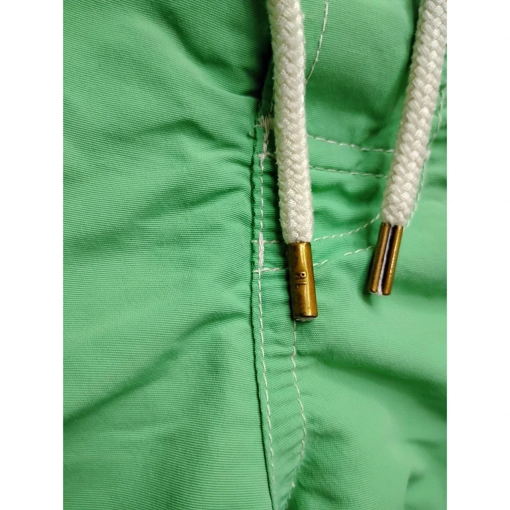 Polo Ralph Lauren Men's Large Green Swim Trunks Board Shorts Lined Drawstring
